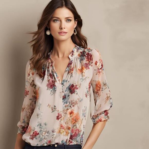 Chiffon Blouses for Women's Spring and Summer Fashion