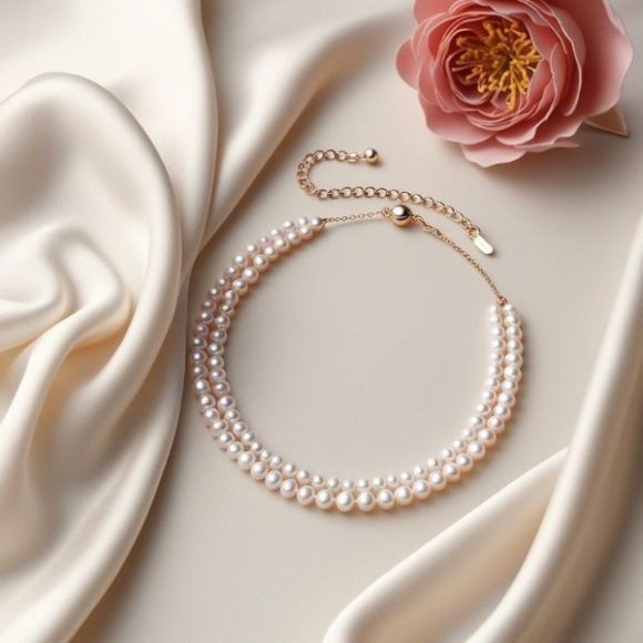 women pearl necklace